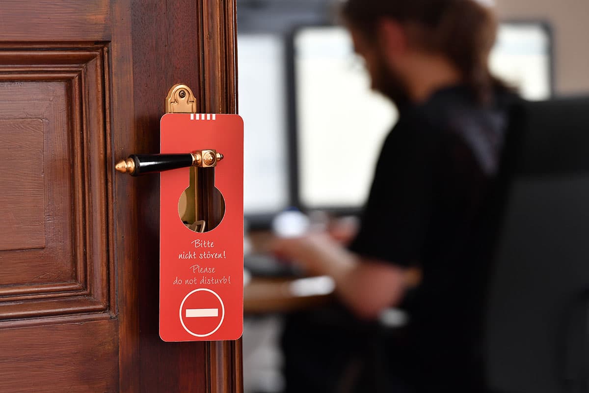 Ruhe und Konzentration